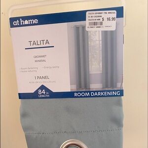 1 Panel Curtain Available NEW Room Darkening Grommet Panel Sea Green Gray